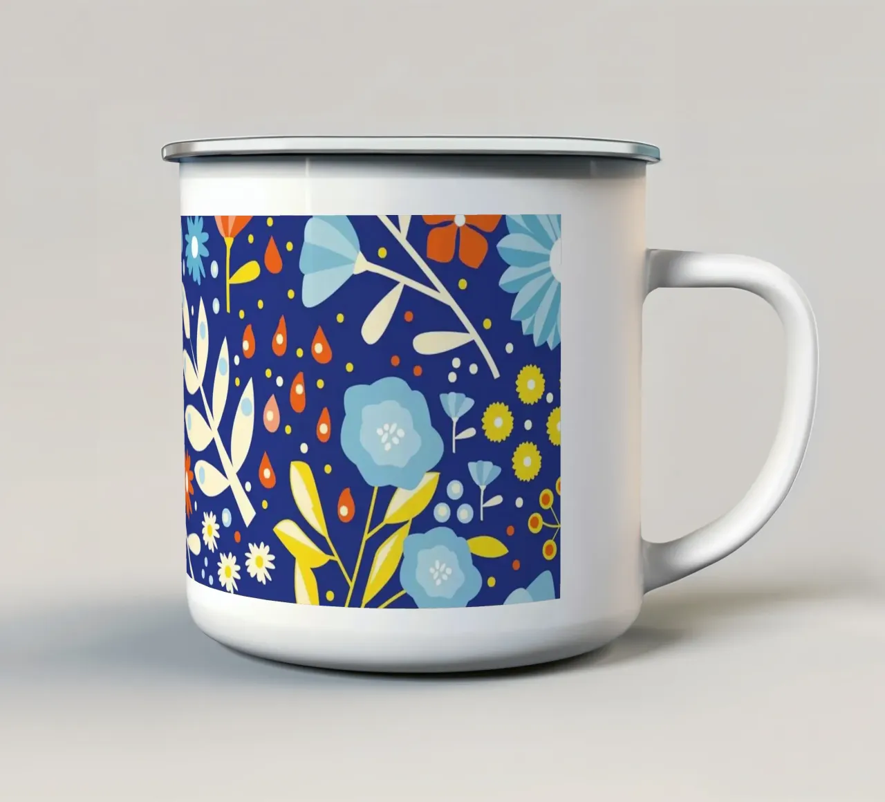 Night Time Florals tazza in smalto da lovely lines