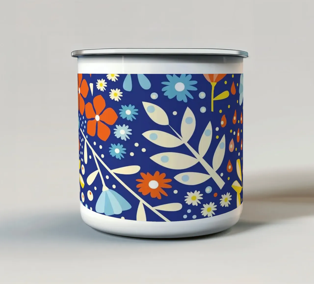 Night Time Florals tazza in smalto da lovely lines