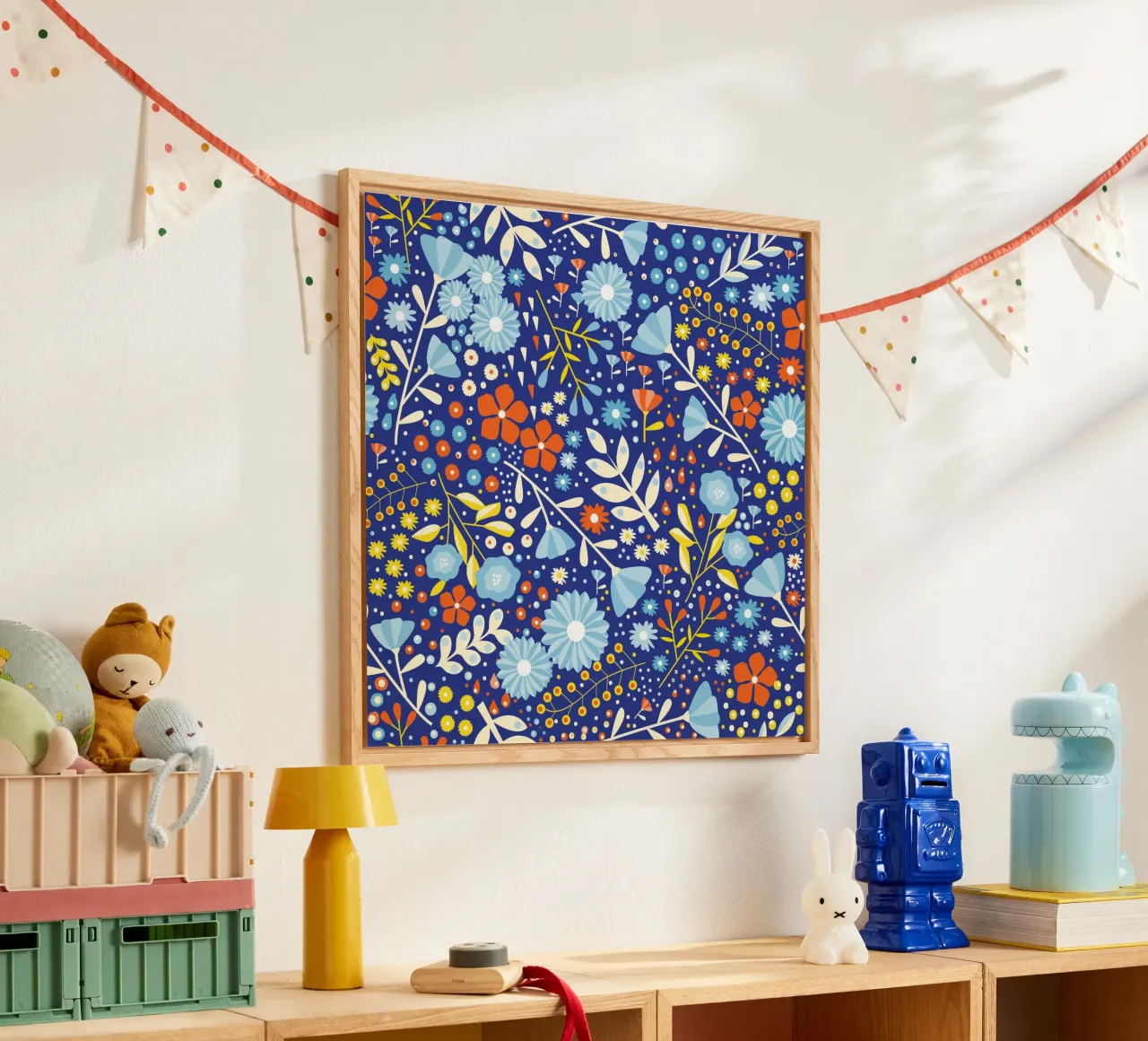 Night Time Florals plexiglass da Abstract 888