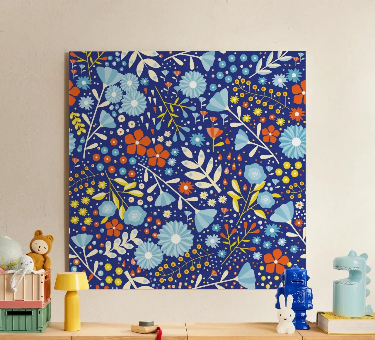 Night Time Florals plexiglass da Abstract 888