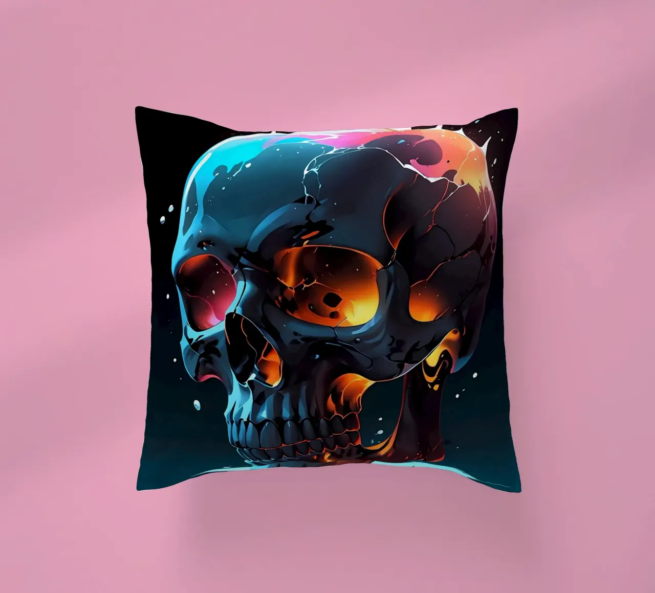 Cranio epico scuro cuscino da LM2KONE