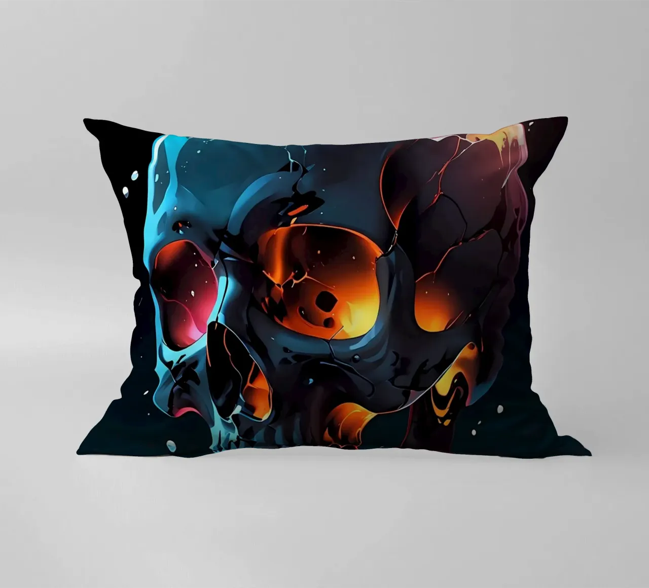 Cranio epico scuro cuscino da LM2KONE