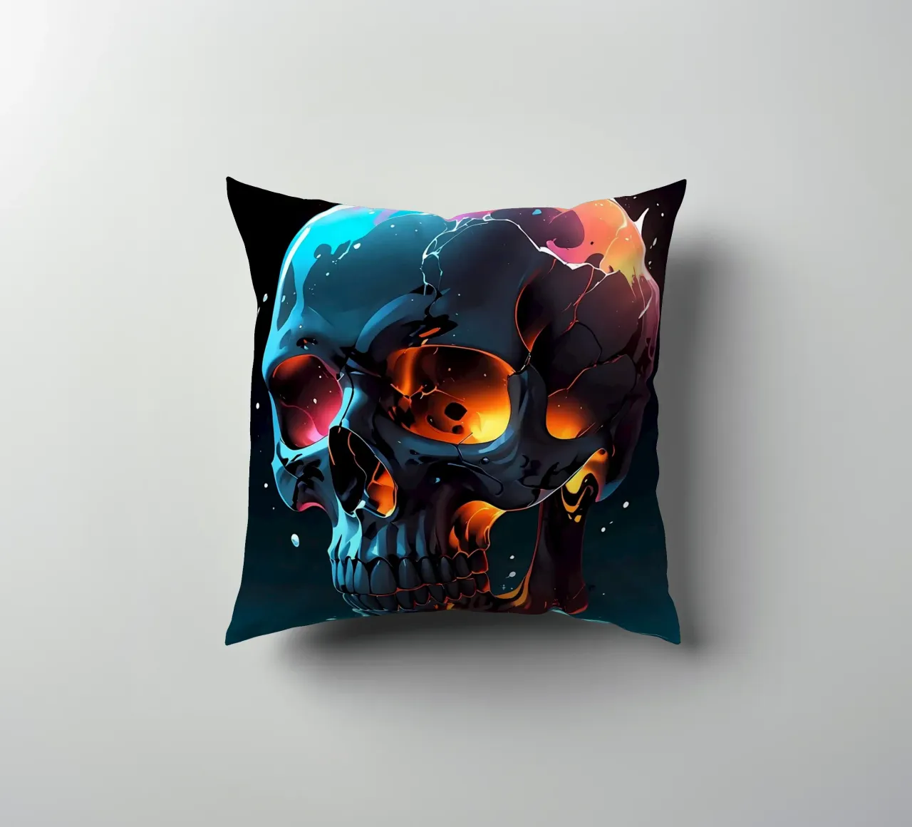 Cranio epico scuro cuscino da LM2KONE