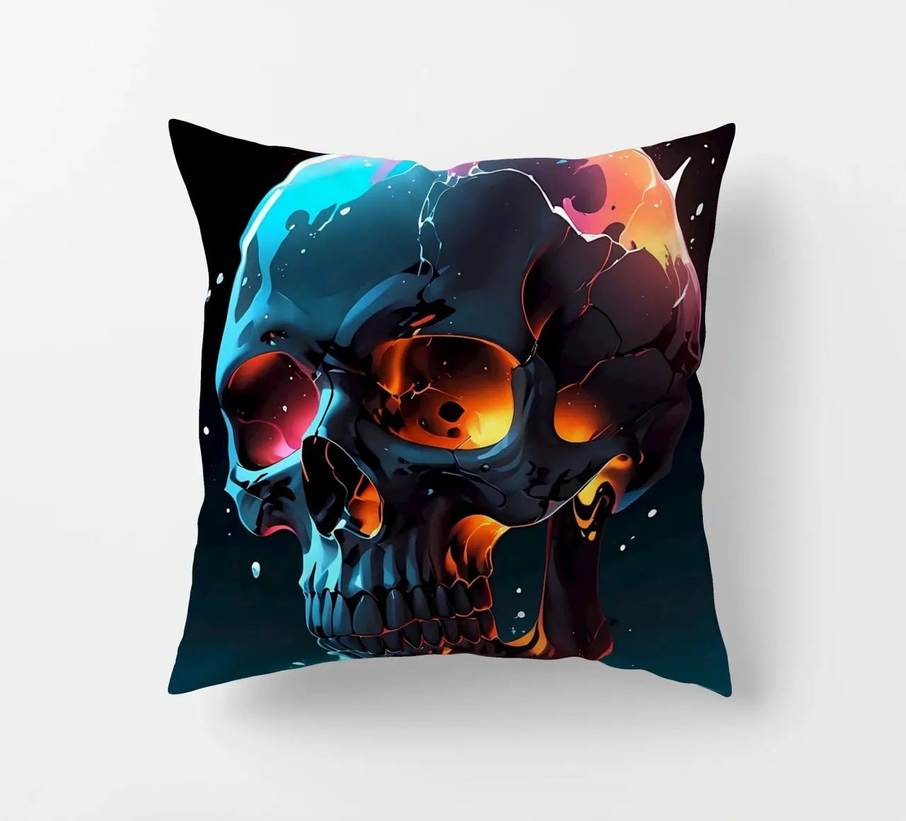 Cranio epico scuro cuscino da LM2KONE