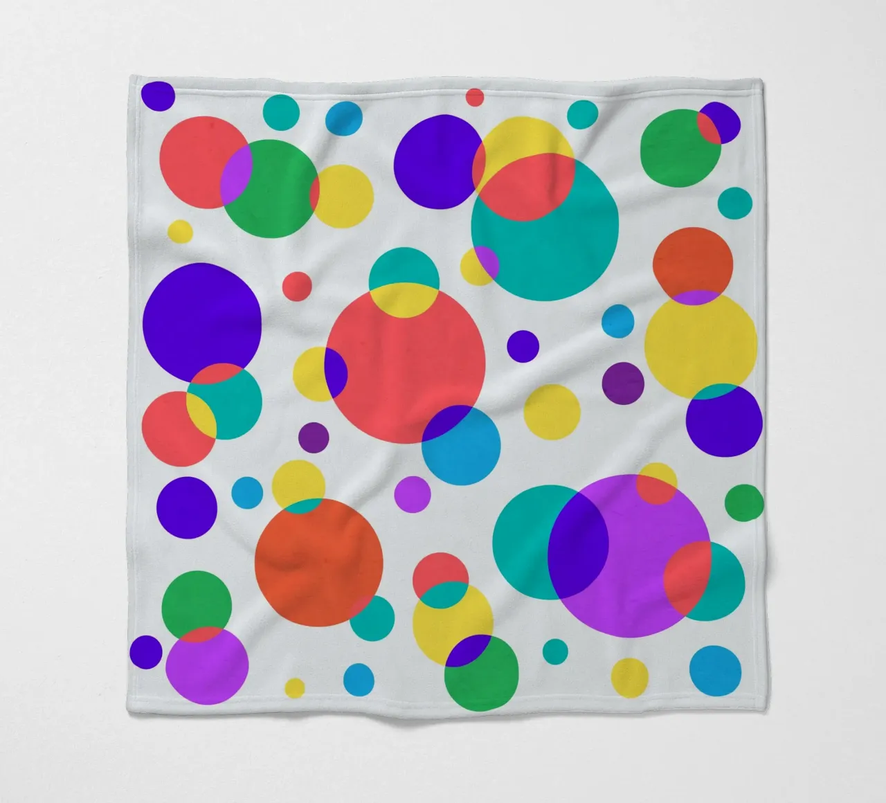 Colorful Circles coperta in pile da lovely lines