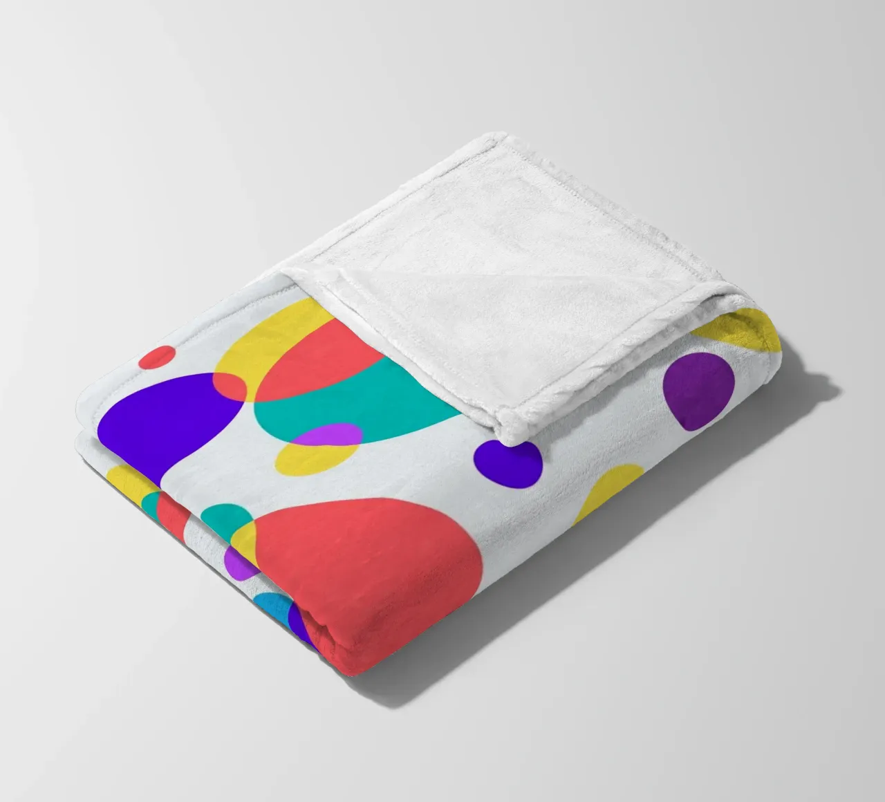 Colorful Circles coperta in pile da lovely lines