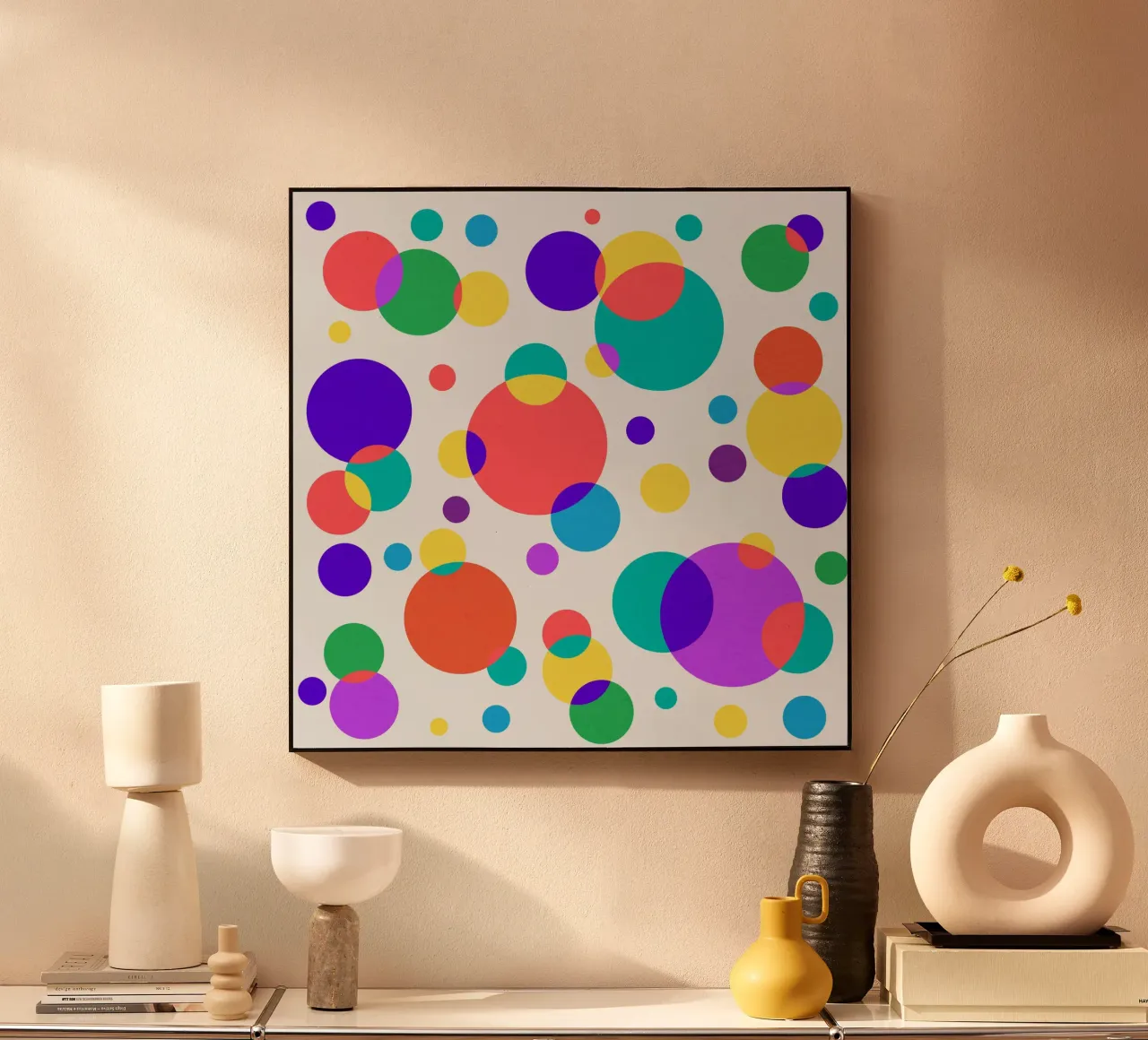 Colorful Circles alluminio dibond da lovely lines