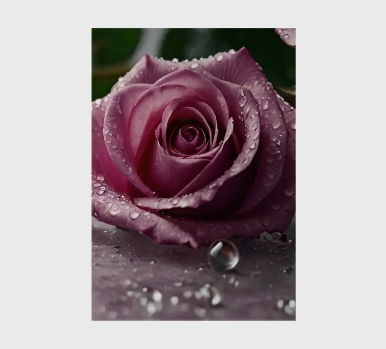 fresh pink roses adorned with dewdrops on a soft surface notebook by DesignDoodle