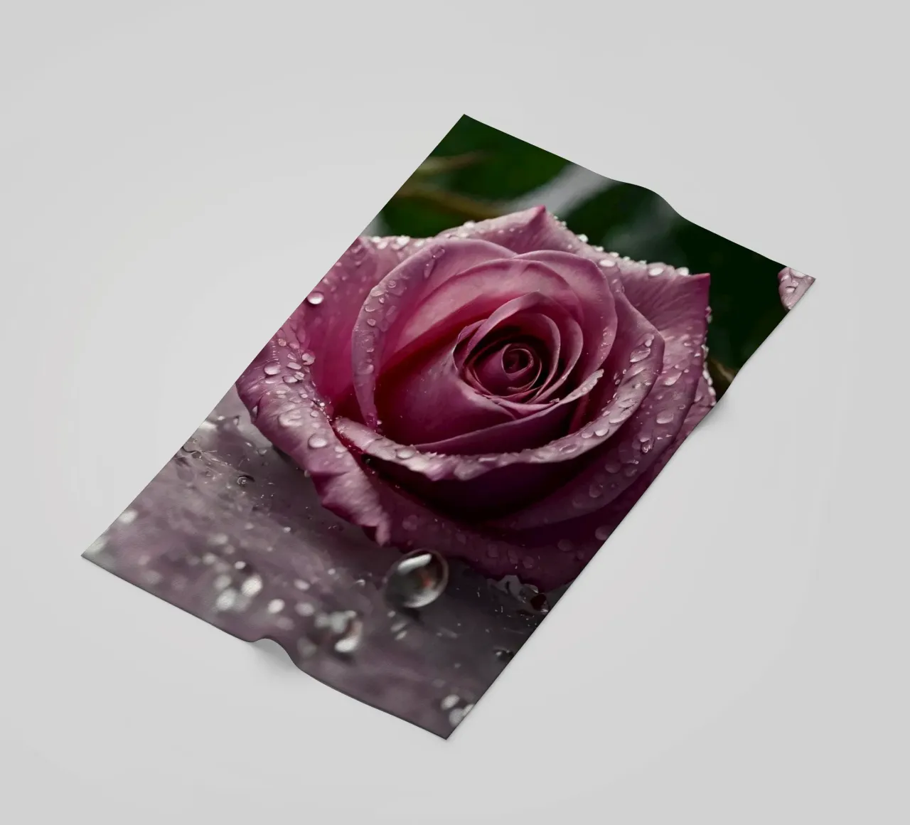 fresh pink roses adorned with dewdrops on a soft surface beach towel by DesignDoodle