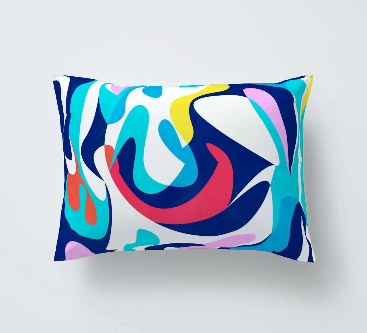 Abstract Shapes Blue cuscino da lovely lines