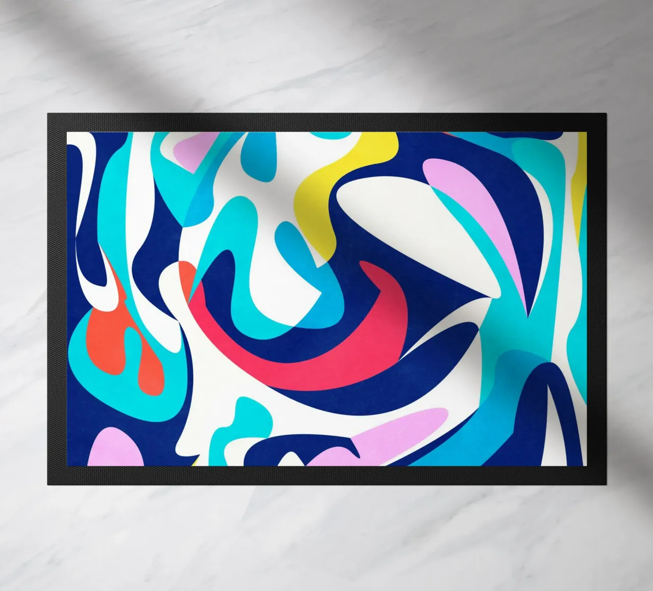 Abstract Shapes Blue zerbino da lovely lines