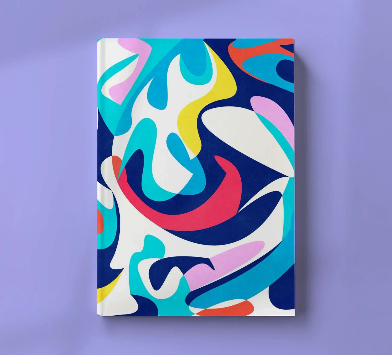 Abstract Shapes Blue notebook by lovely lines