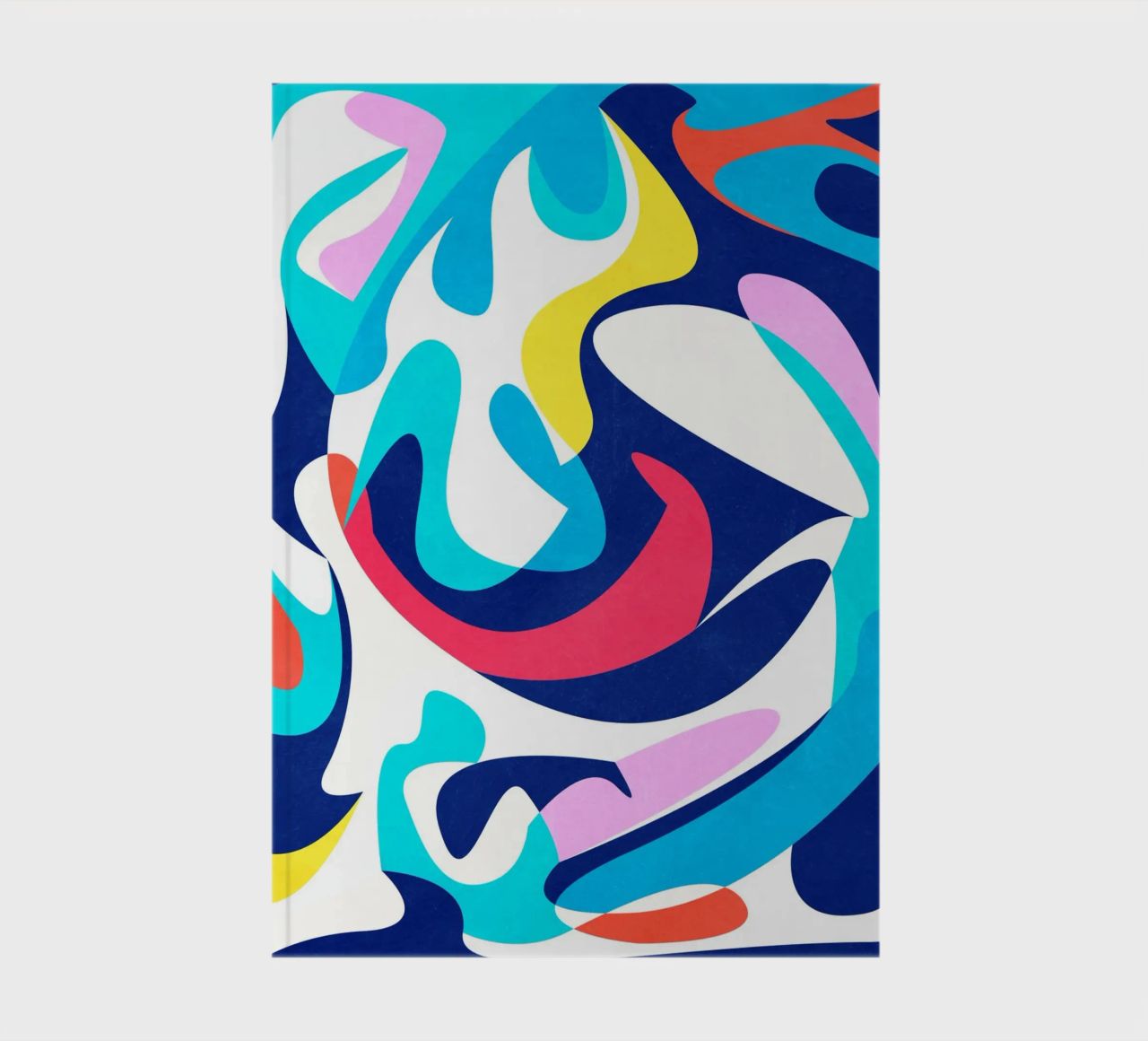 Abstract Shapes Blue notebook by lovely lines