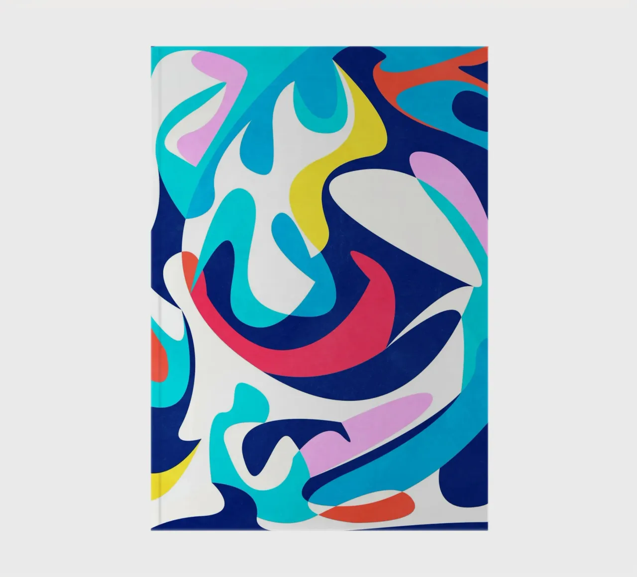 Abstract Shapes Blue notebook by lovely lines