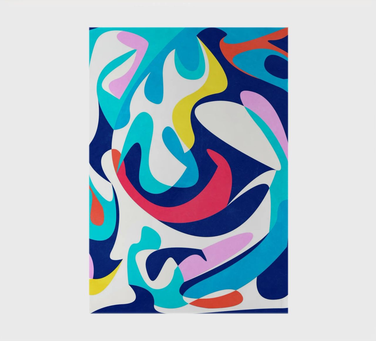 Abstract Shapes Blue notebook by lovely lines