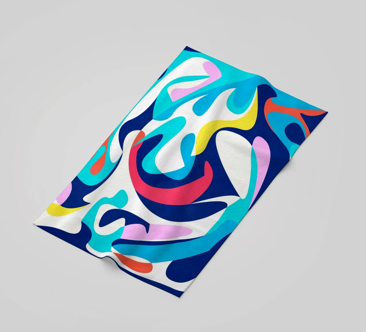 Abstract Shapes Blue telo mare da lovely lines
