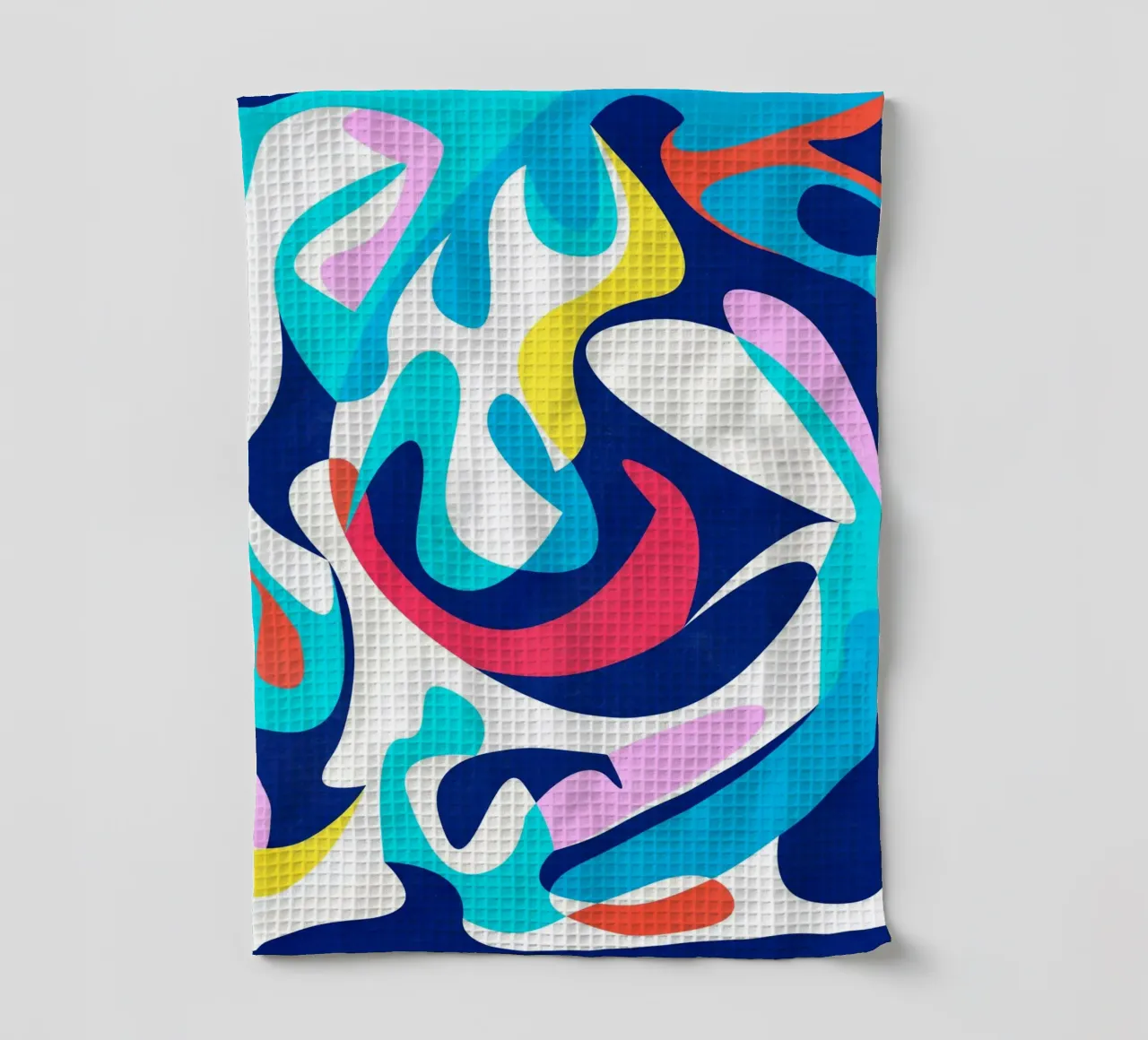 Abstract Shapes Blue canovaccio da cucina da lovely lines