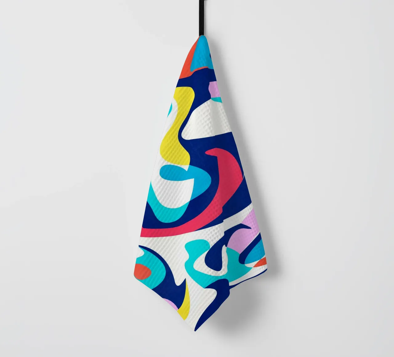 Abstract Shapes Blue canovaccio da cucina da lovely lines