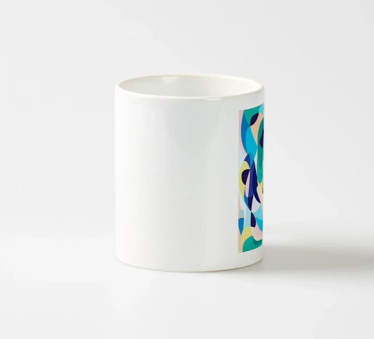 Green Abstract Loveliness tazza in ceramica da lovely lines