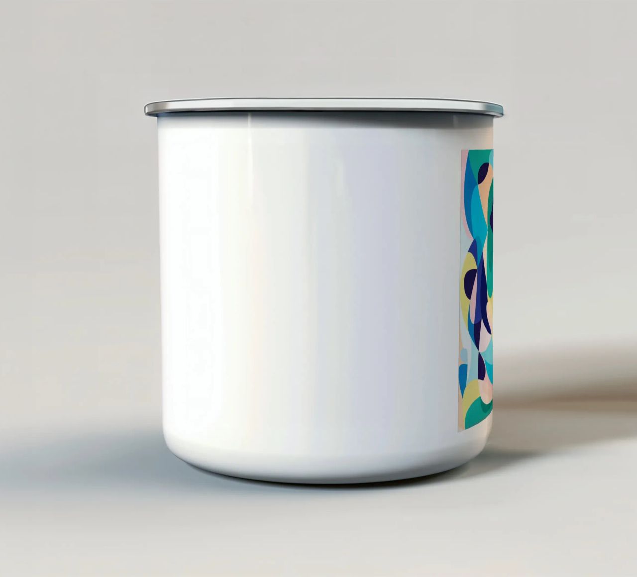 Green Abstract Loveliness tazza in smalto da lovely lines