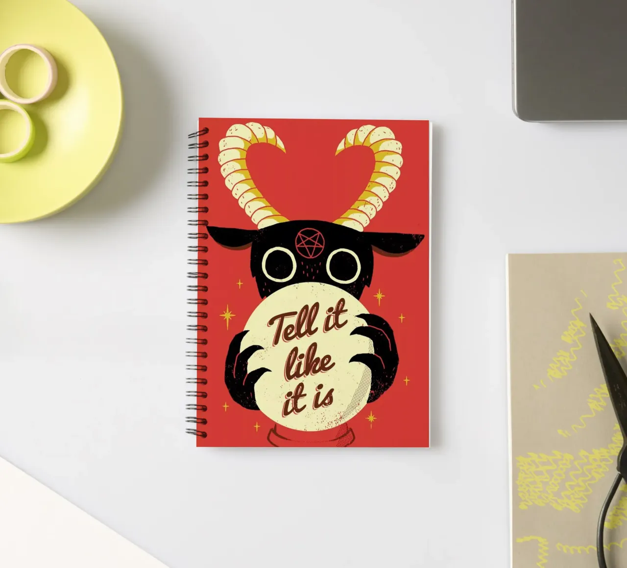 Tell It Like It Is spiral notebook by DinoMike