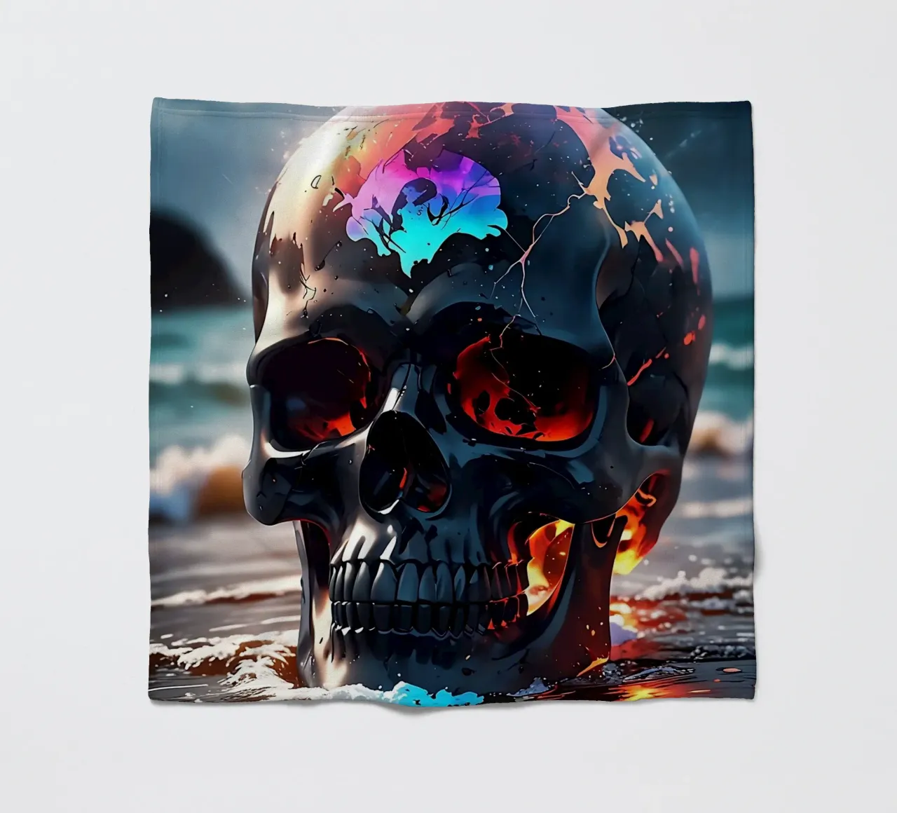 Spiaggia del Teschio mare coperta in pile da LM2KONE