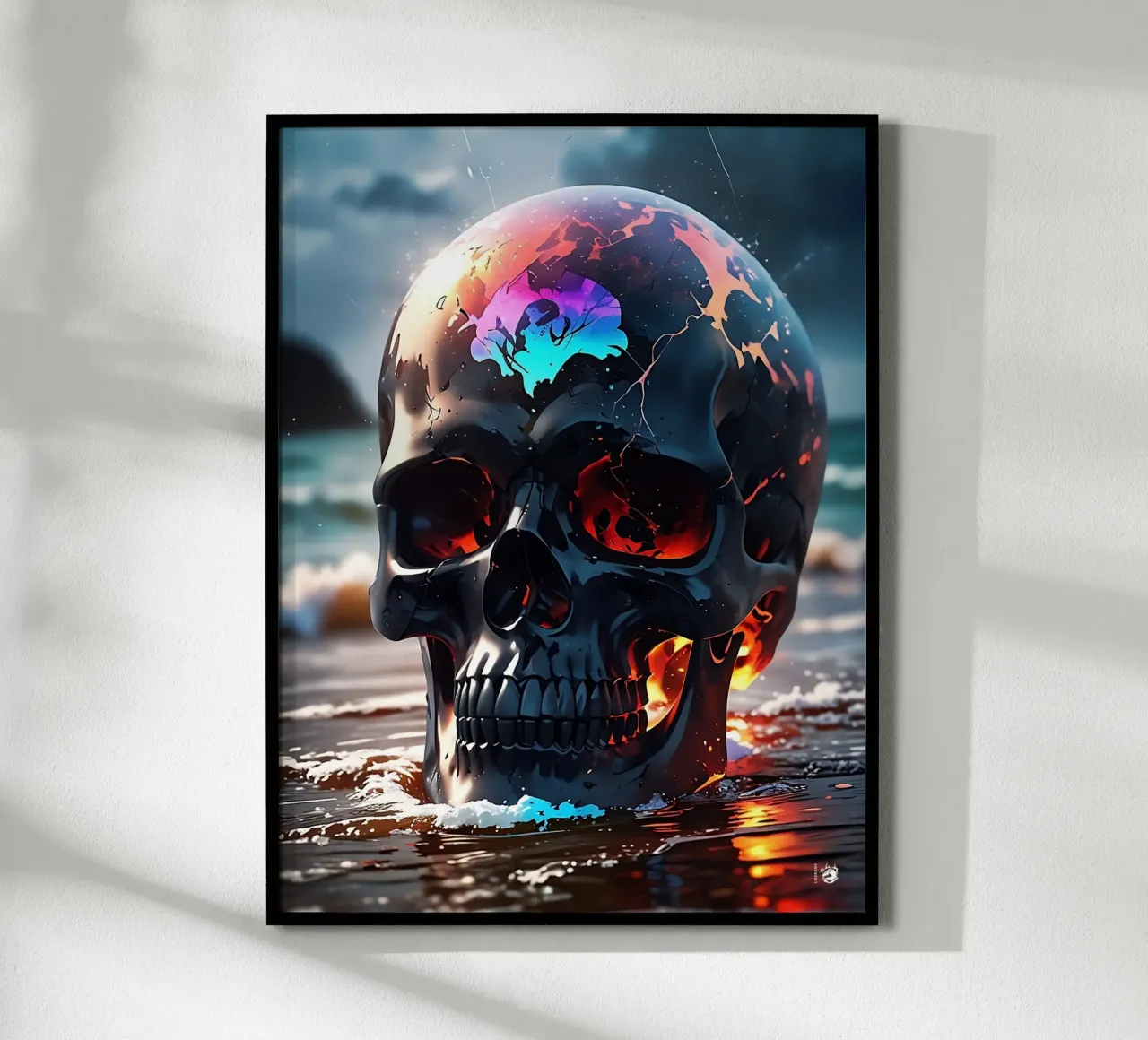 Spiaggia del Teschio mare carta hahnemühle da LM2KONE