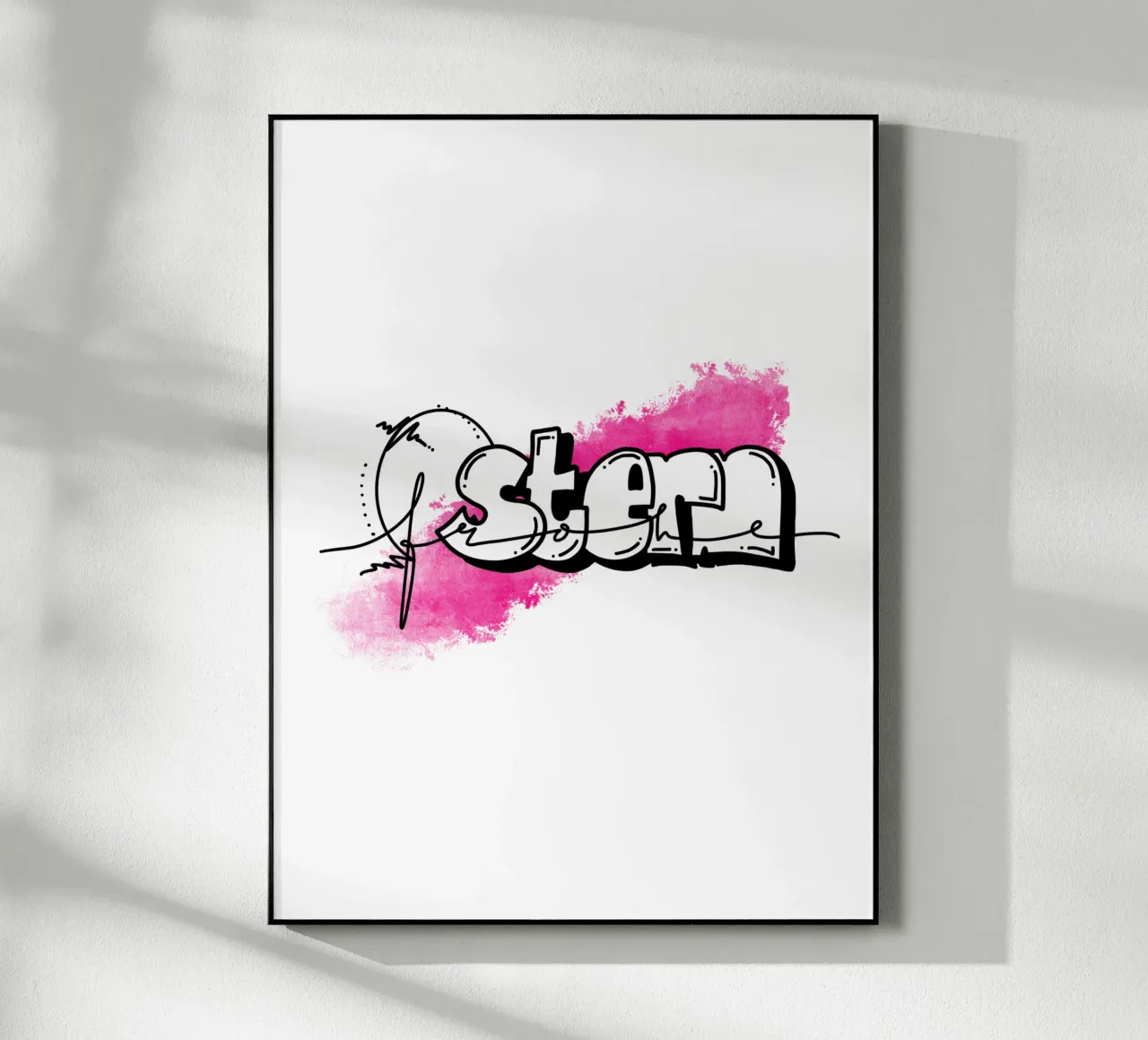 Frohe Ostern plexiglass da LIMITED EDITION LETTERS