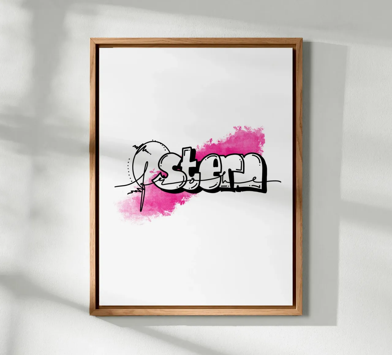 Frohe Ostern alluminio dibond da LIMITED EDITION LETTERS