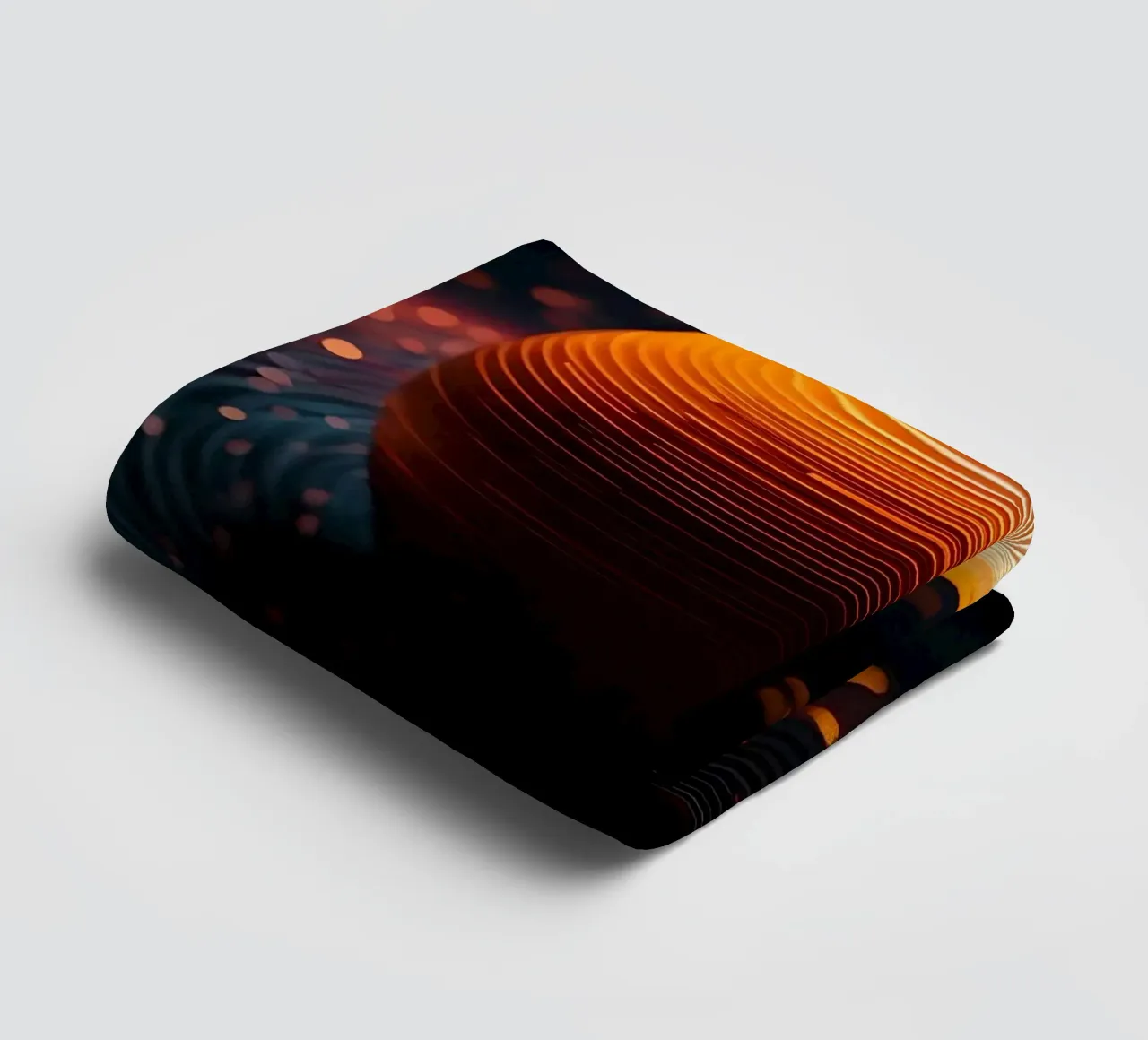 Dark abstract sphere towel by LM2KONE