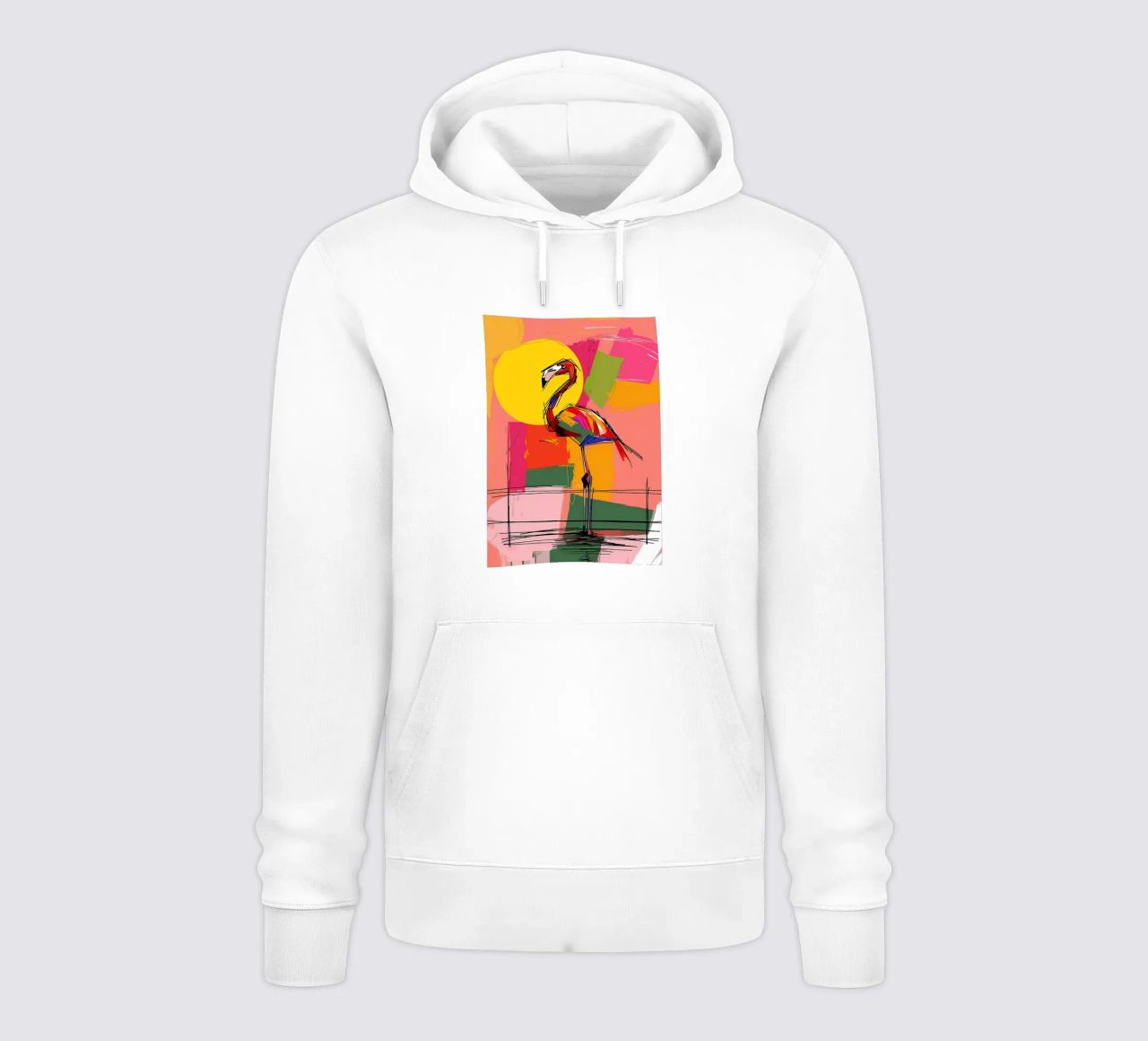 Flamingo Pop Artr felpa con cappuccio da Caeson