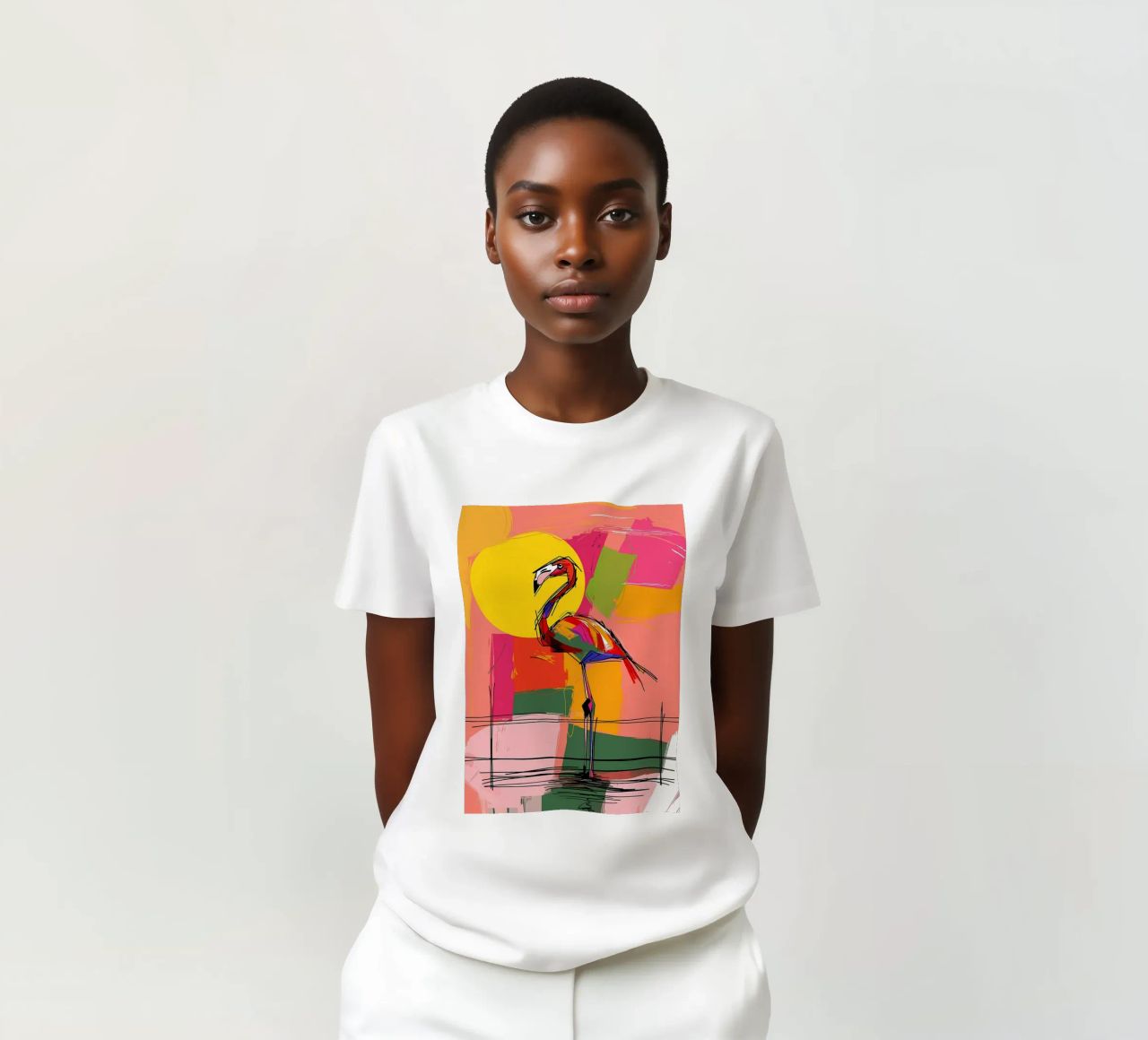 Flamingo Pop Artr t-shirt da Caeson