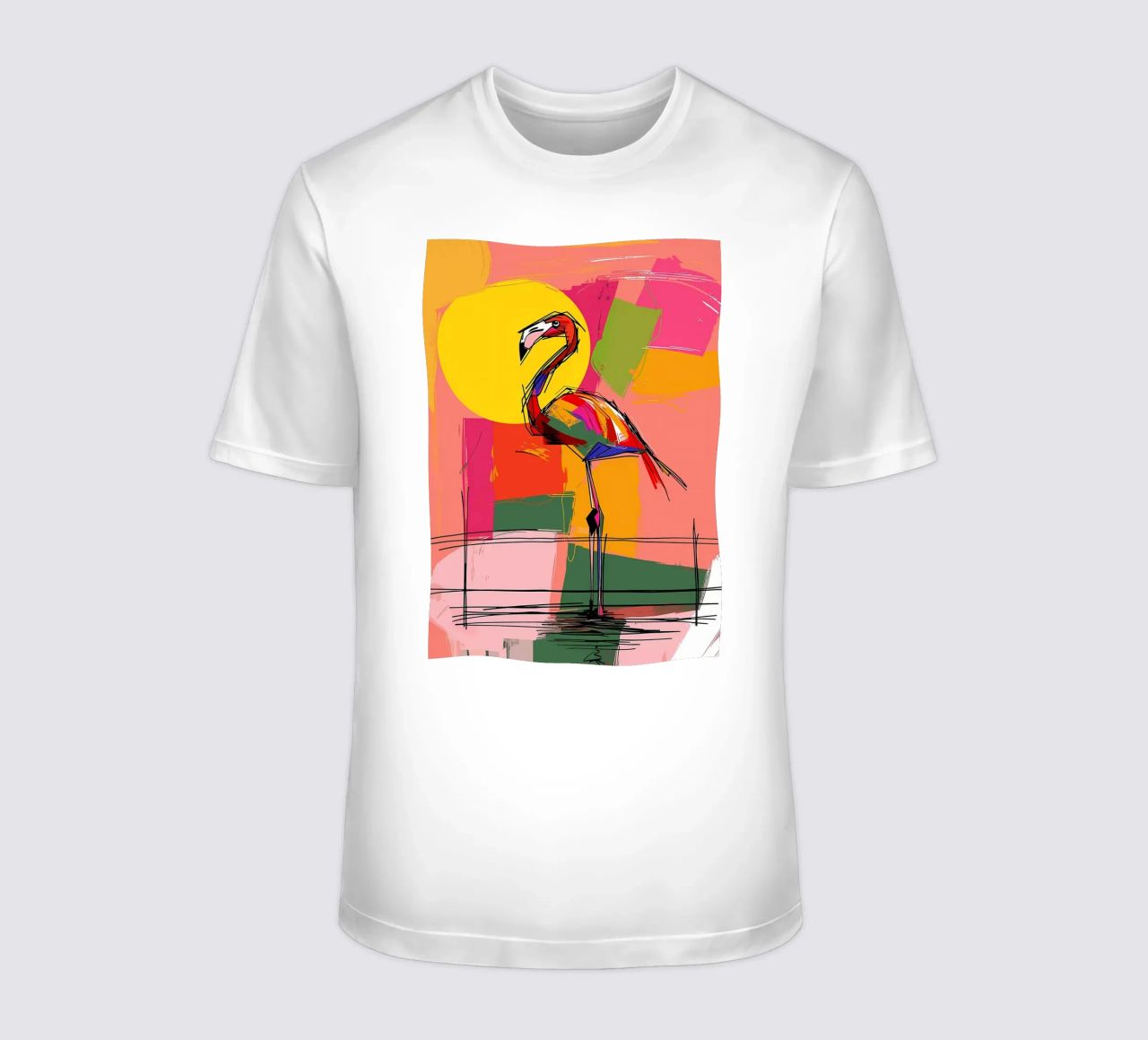 Flamingo Pop Artr t-shirt da Caeson