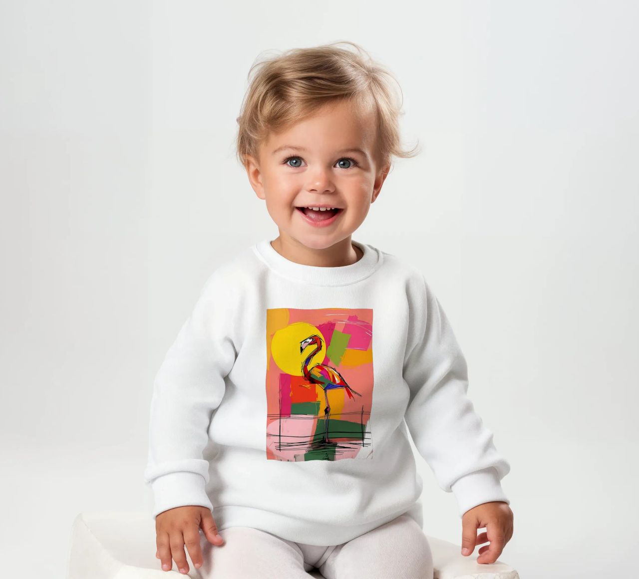 Flamingo Pop Artr felpa neonato da Caeson