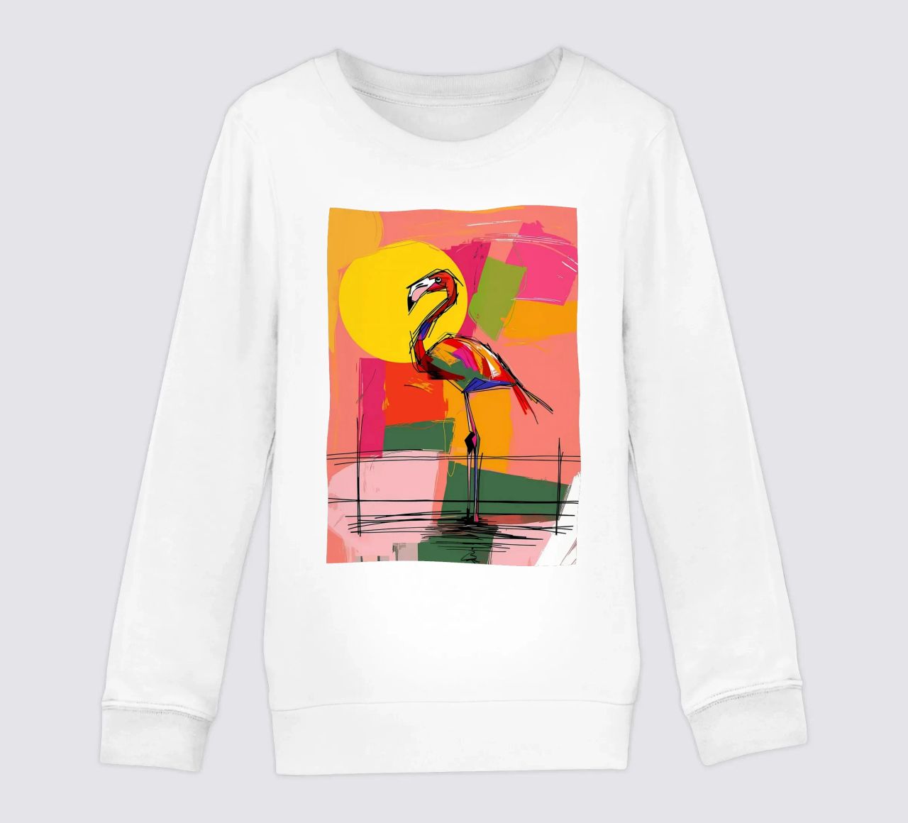 Flamingo Pop Artr felpa bambino da Caeson
