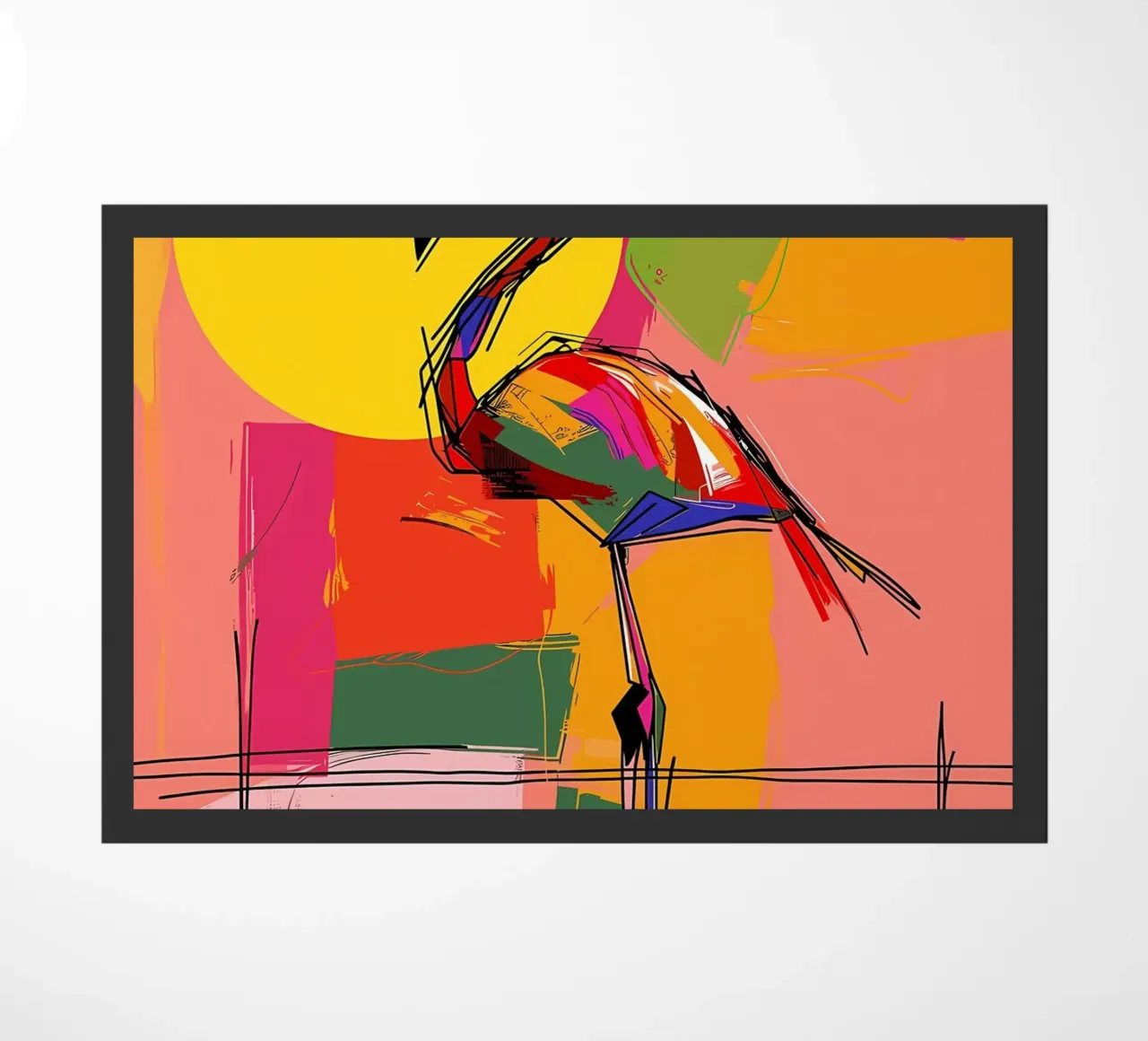 Flamingo Pop Artr zerbino da Caeson