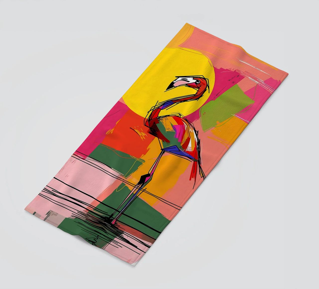 Flamingo Pop Artr telo mare da Caeson