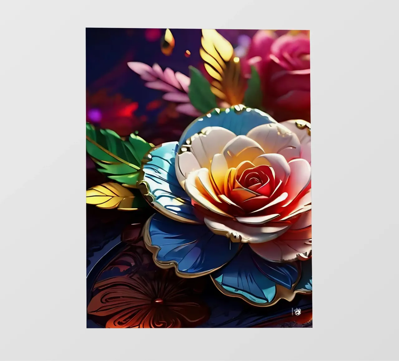 Fiori moderni e futuristici pellicola backlit da LM2KONE