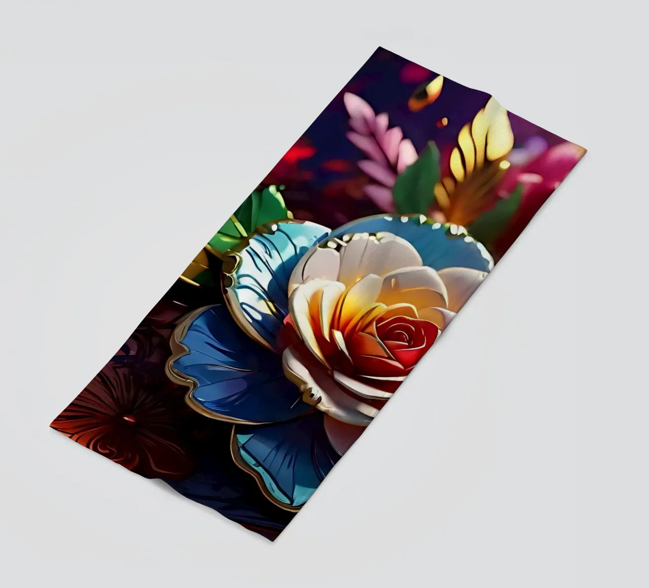 Fiori moderni e futuristici telo mare da LM2KONE