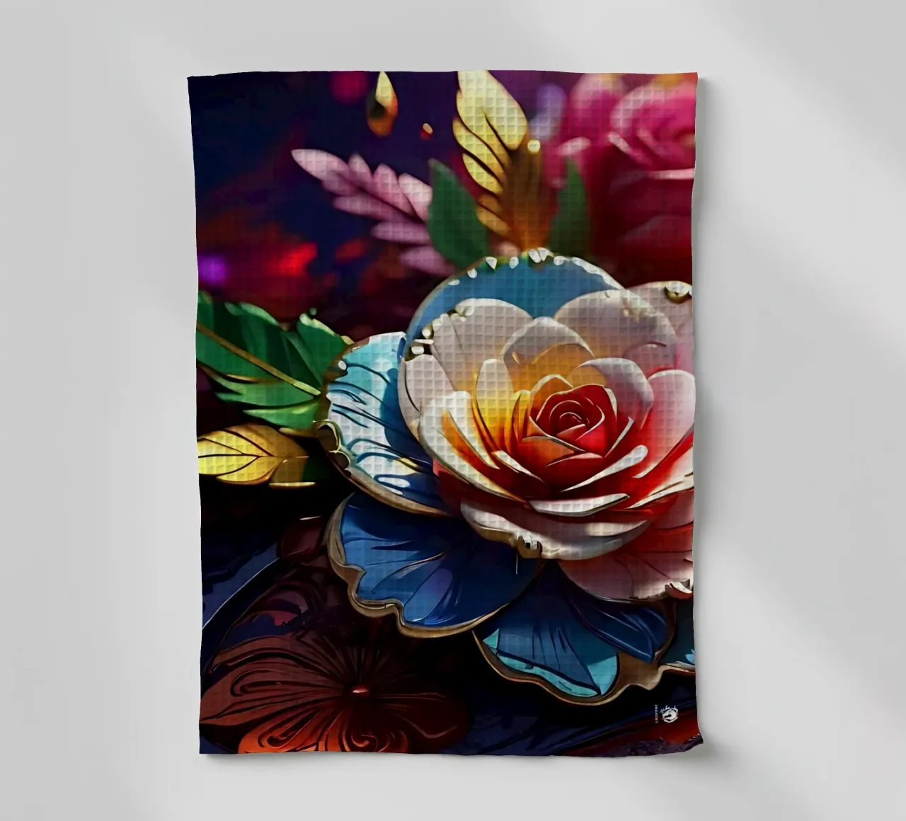 Fiori moderni e futuristici canovaccio da cucina da LM2KONE