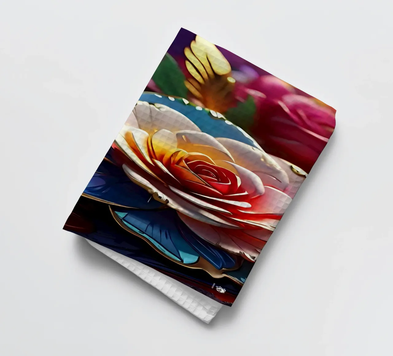 Fiori moderni e futuristici canovaccio da cucina da LM2KONE
