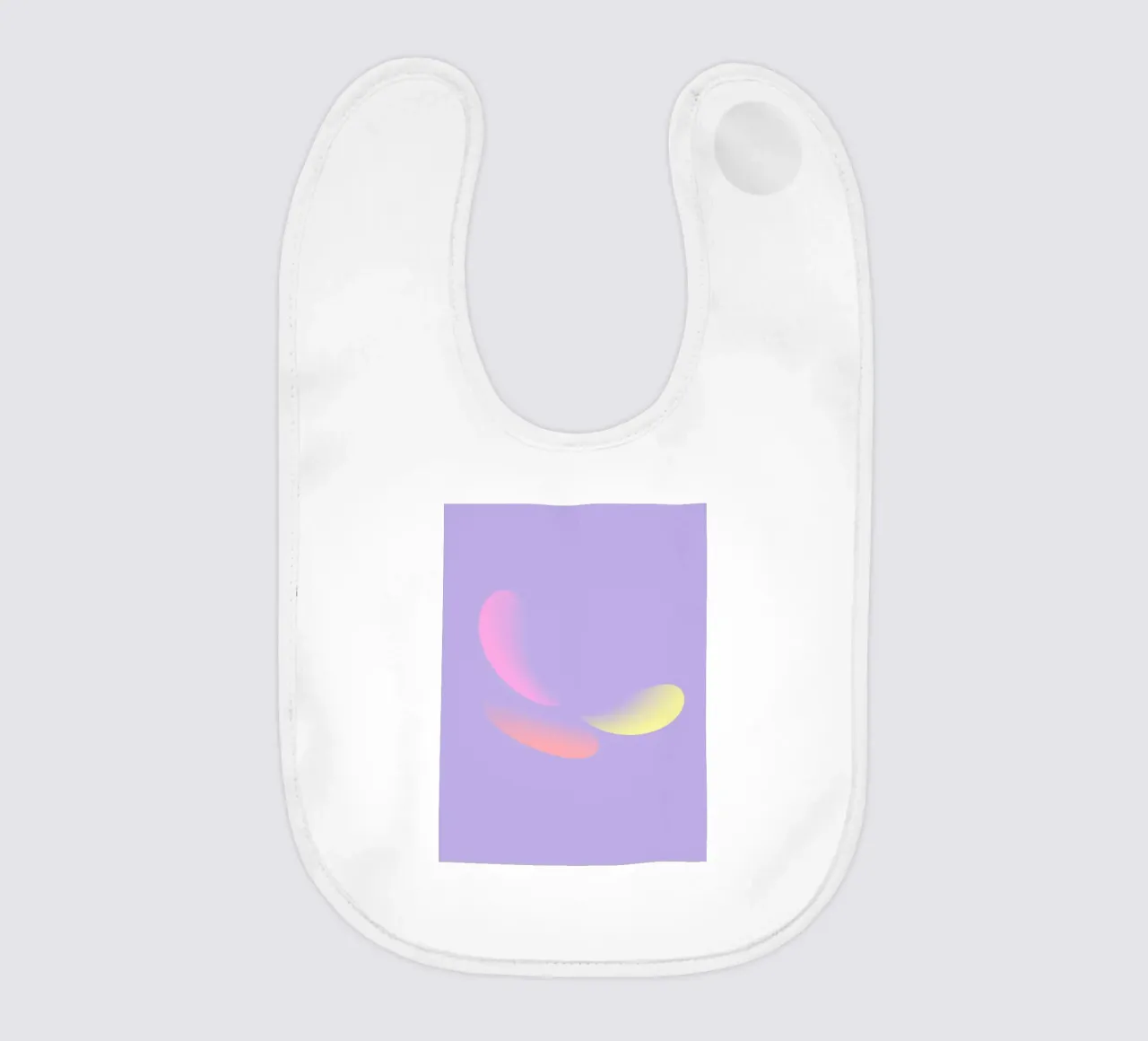 Motif abstrait en violet, jaune et rose bavoir de Something for you