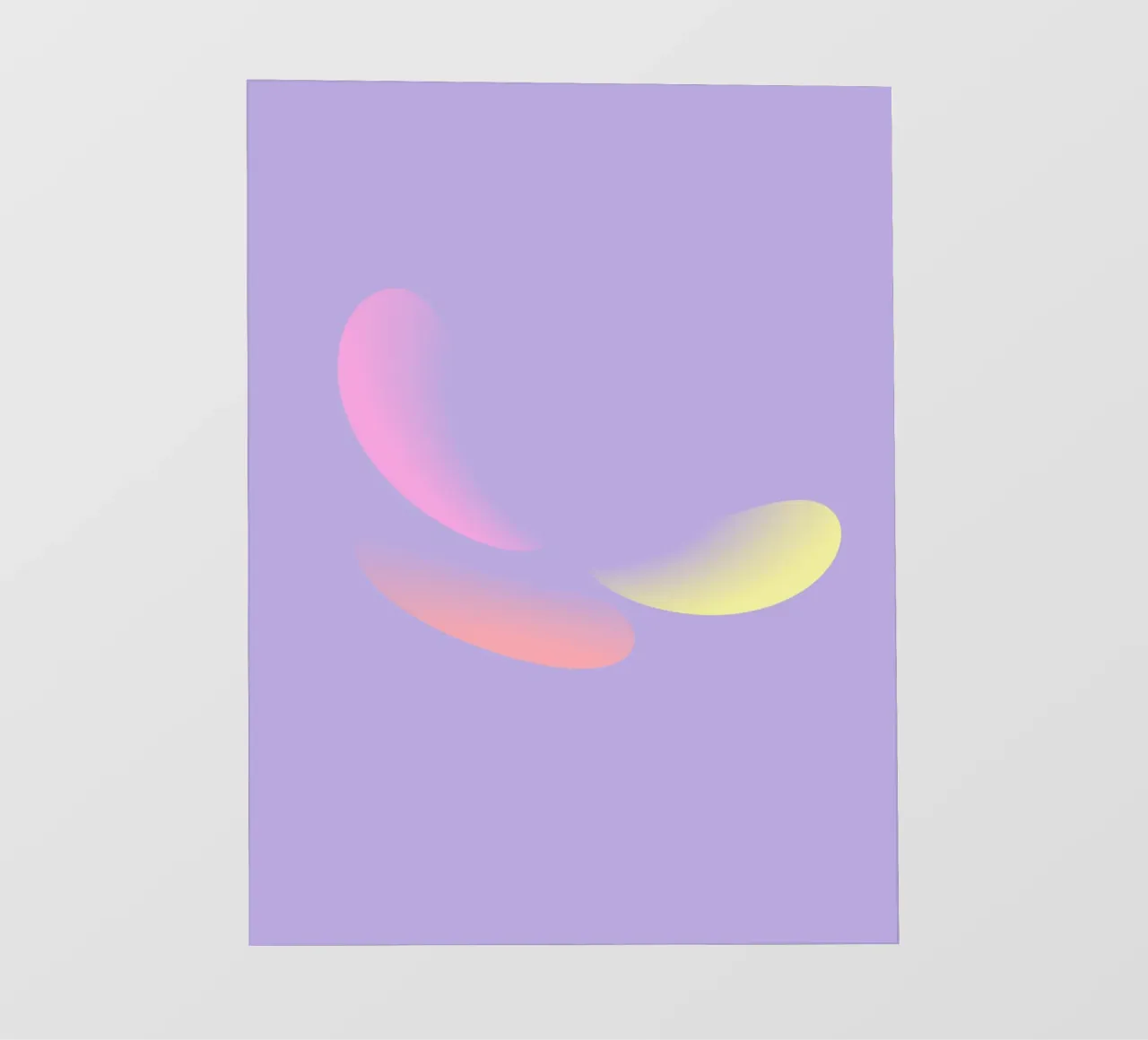 Abstract pattern in purple, yellow and pink photo wallpaper by Something for you