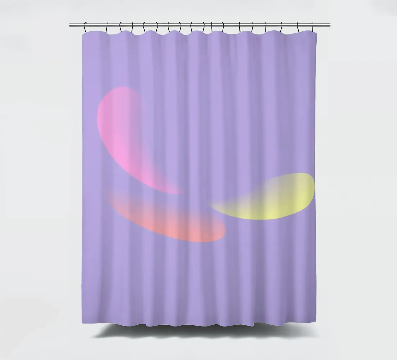 Abstract pattern in purple, yellow and pink shower curtain by Something for you