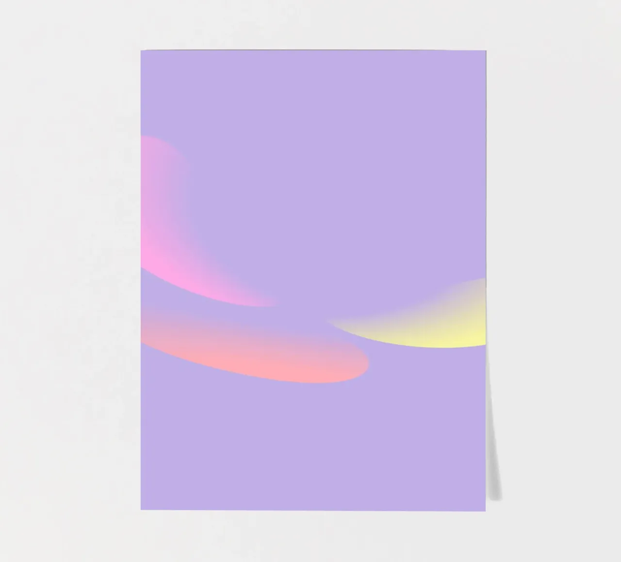 Motif abstrait en violet, jaune et rose planche autocollant de Something for you