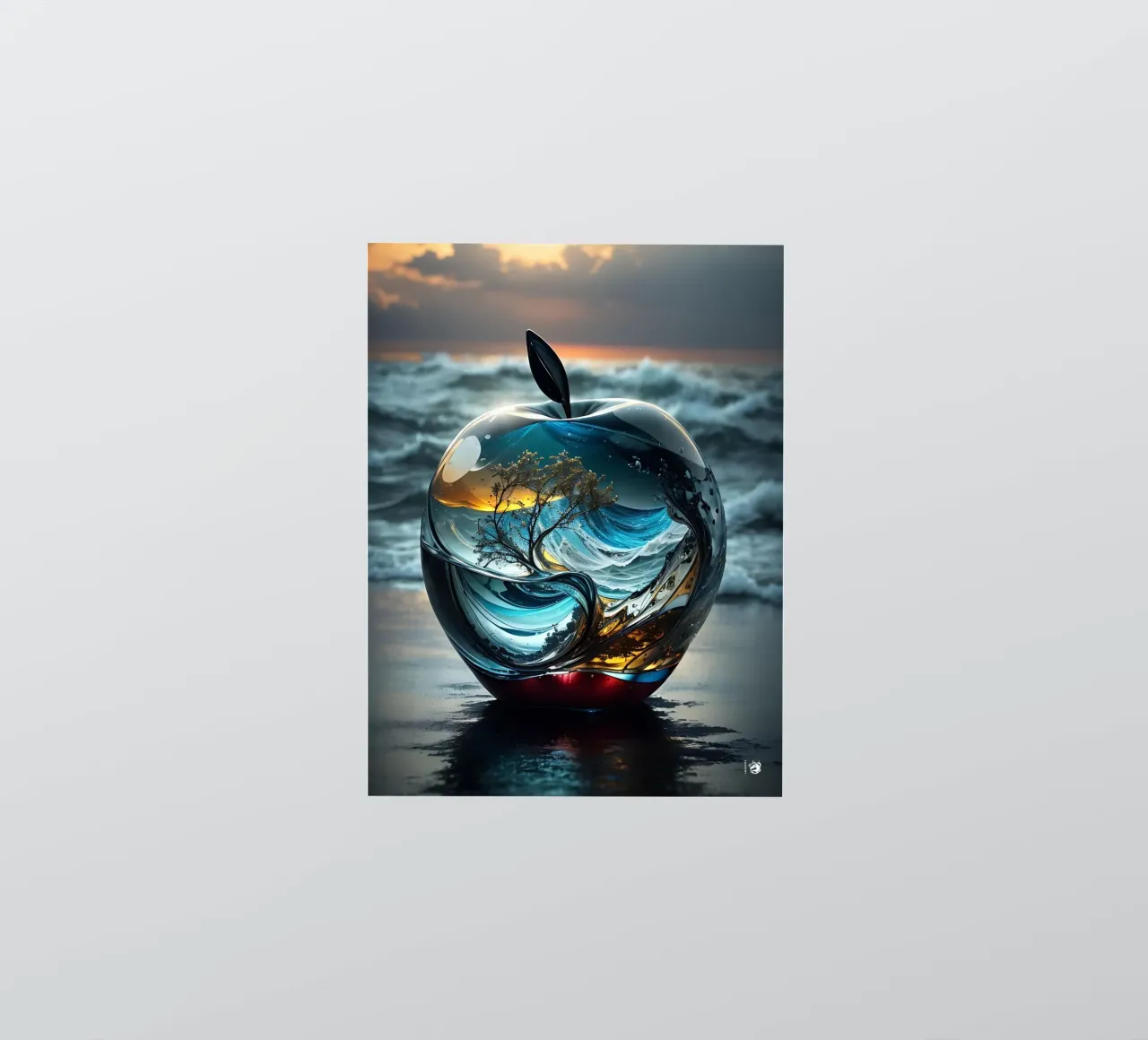 Abstraktes Apfelmeer Sticker von LM2KONE