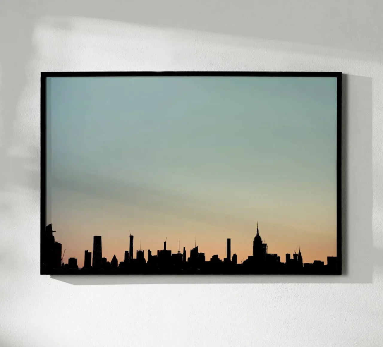 Skyline Silhouette poster con telaio in plastica da Cordula Schaefer