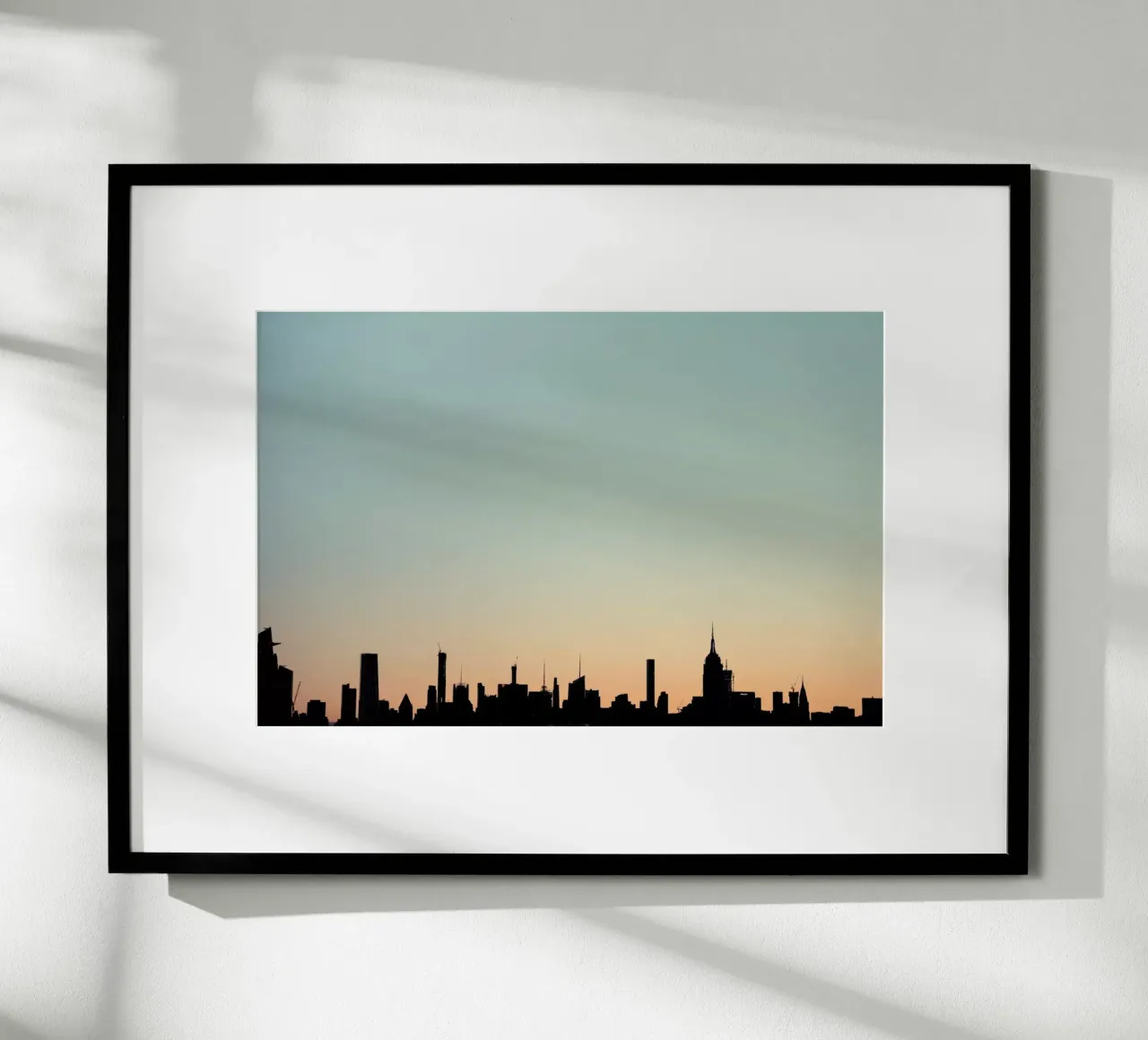 Skyline Silhouette poster con telaio in plastica da Cordula Schaefer