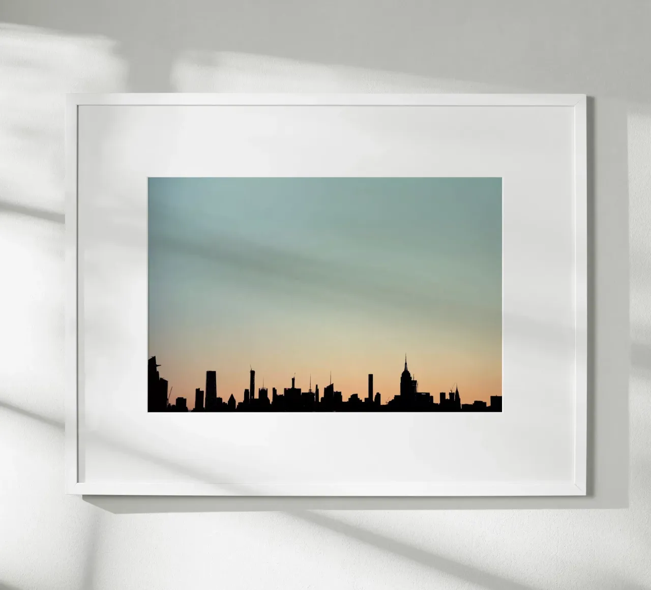 Skyline Silhouette poster con telaio in plastica da Cordula Schaefer