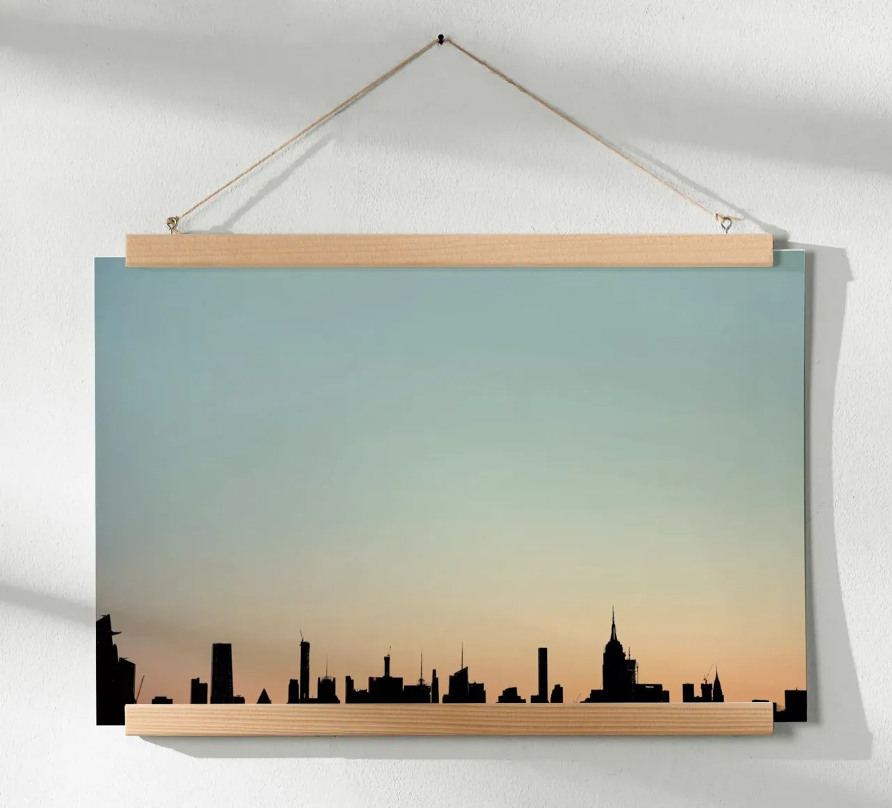 Skyline Silhouette poster con telaio in plastica da Cordula Schaefer
